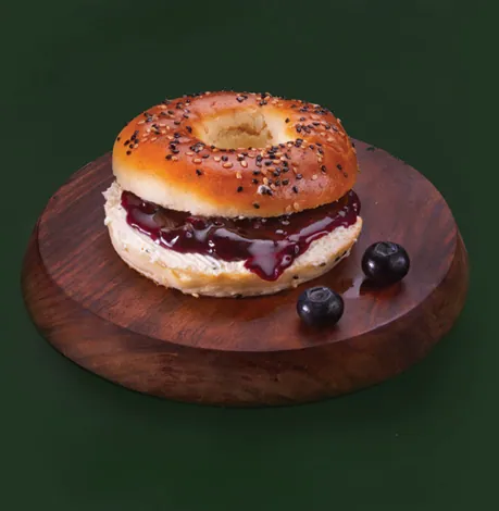 Blueberry Cream Bagel