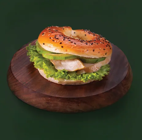 Smoked Chicken Avocado Bagel