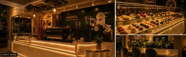 Marseli counter night